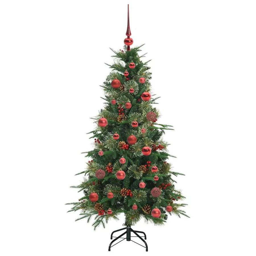 Sapin de Noël Artificiel à Branches Articulées Vert 150 cm - 4