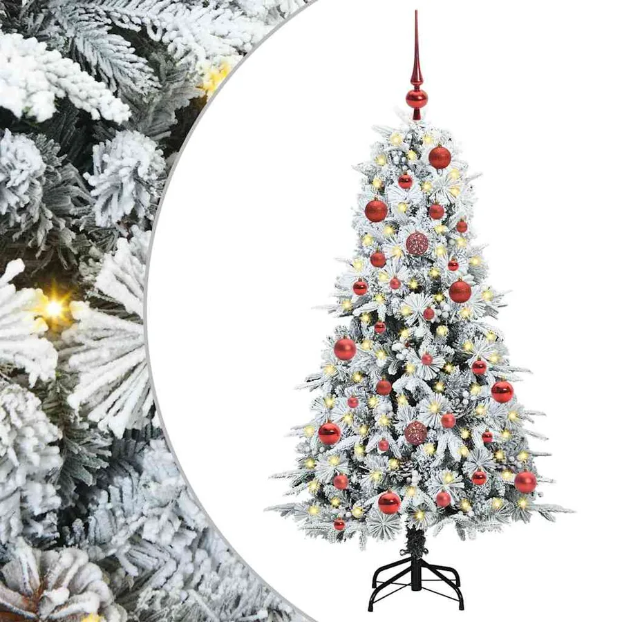 Sapin de Noël Artificiel à Branches Articulées Blanc 150 cm - 2