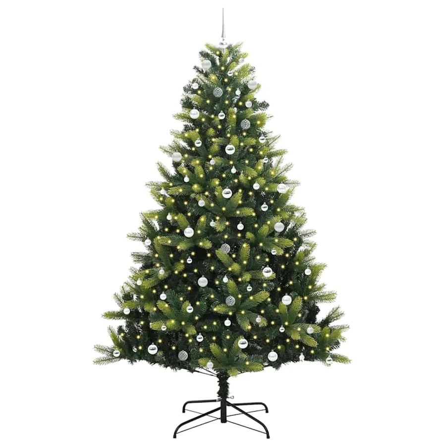 Arbre de Noël artificiel en silicone flexible 300 LEDs 240 cm - 3