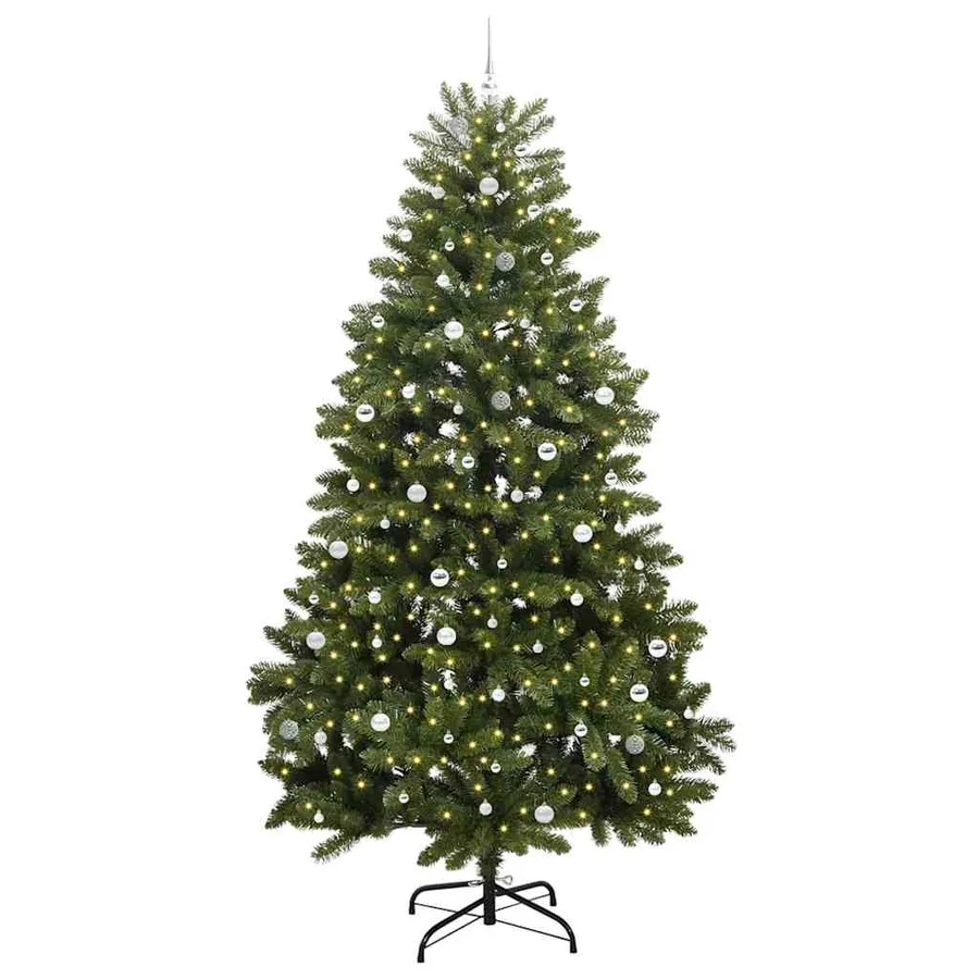 Sapin de Noël artificiel avec 300 LED Vert 300 cm PVC et métal - 3