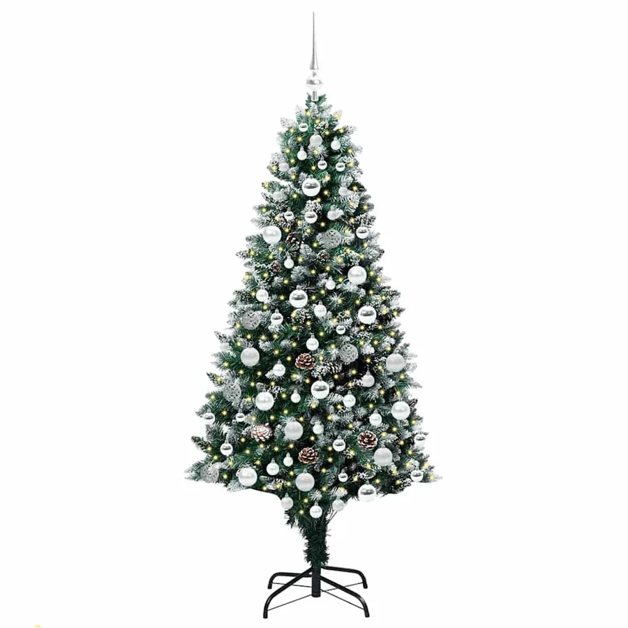 Sapin de Noël artificiel Vert 180 cm PVC, Acier et Plastique - 3