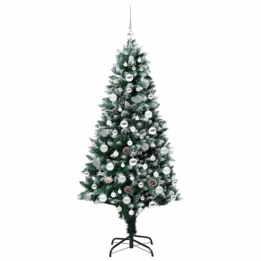 Sapin de Noël artificiel Vert 180 cm PVC, Acier et Plastique - 4