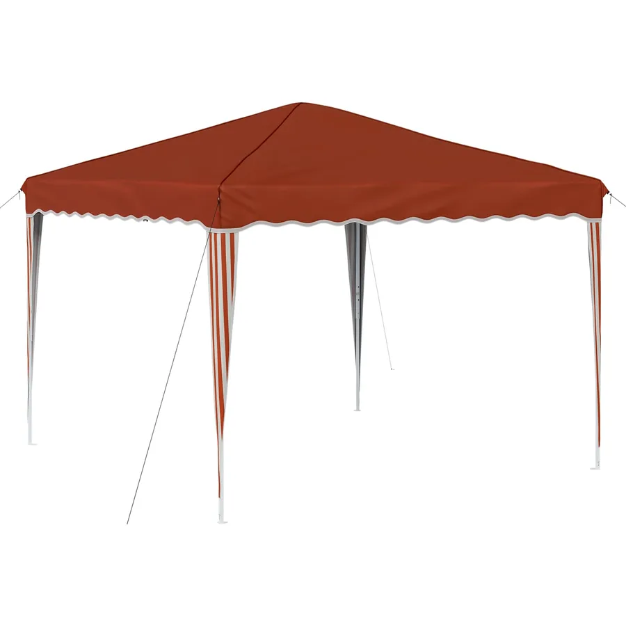Tente de fête pop-up 288 x 288 x 245 cm Terre cuite - 2
