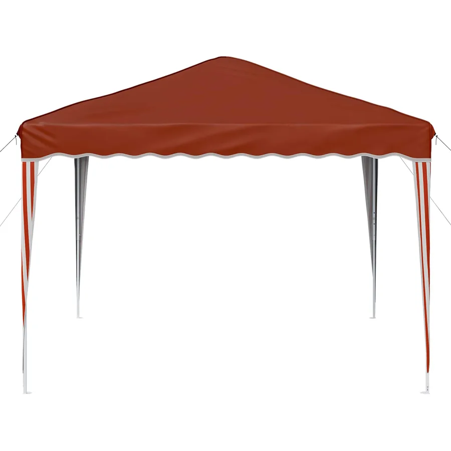 Tente de fête pop-up 288 x 288 x 245 cm Terre cuite - 6