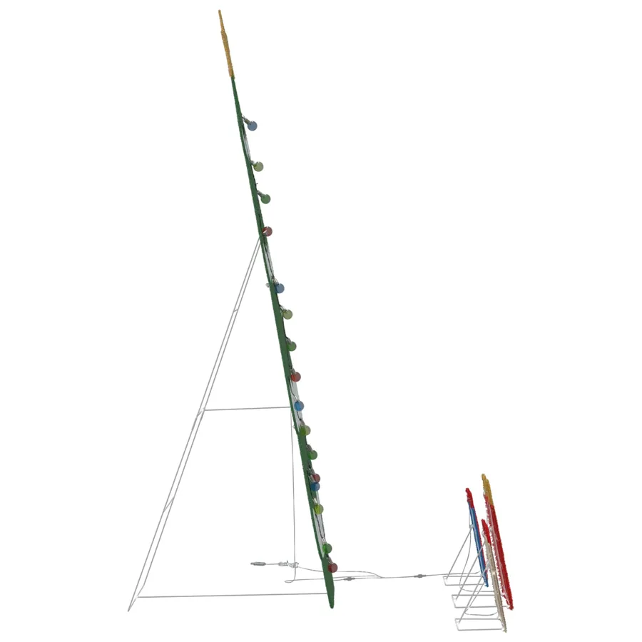 Sapin de Noël lumineux avec 3 boîtes-cadeaux 2D blanc chaud - 7