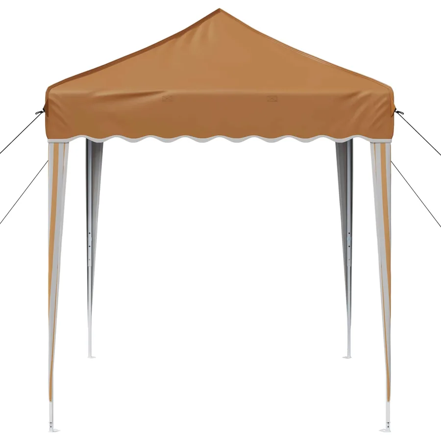 Tente de fête pop-up 195 x 195 x 245 cm Beige Tissu Oxford - 6