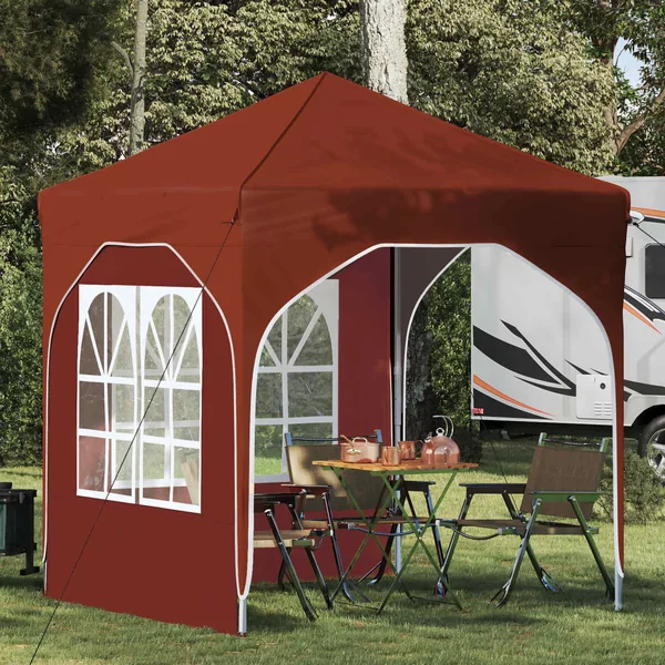 Tente de fête pop-up 192 x 192 x 245 cm Terre cuite