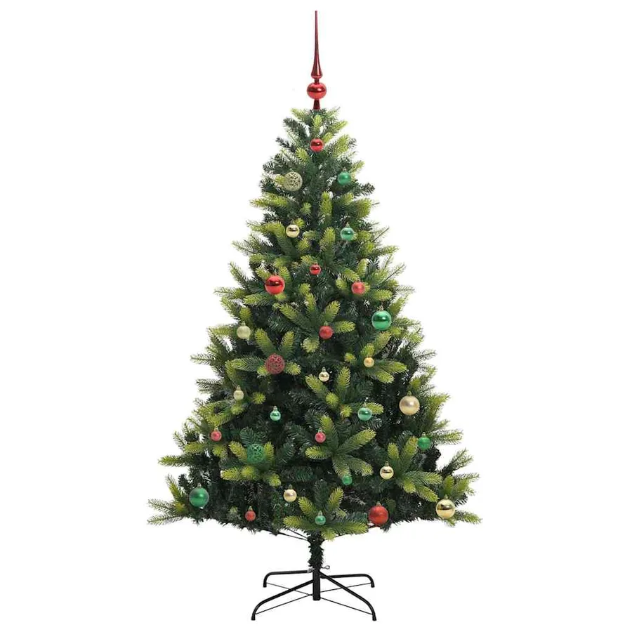 Arbre de Noël artificiel à charnières 150 LED Vert 150 cm - 6