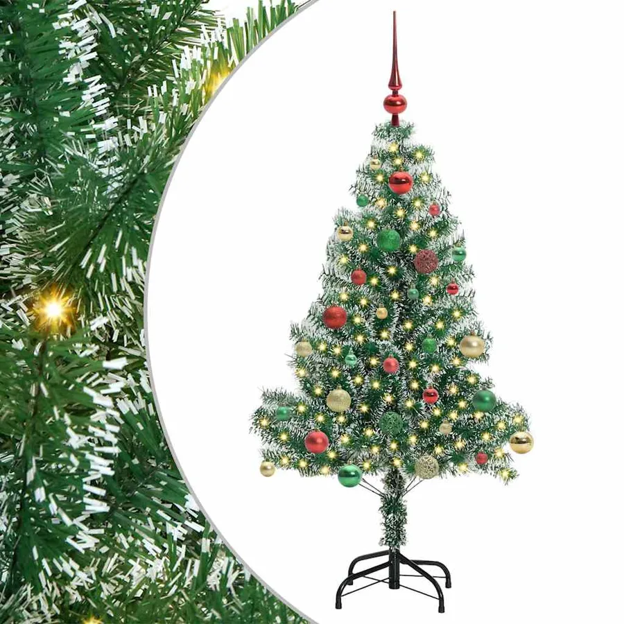 Arbre de Noël artificiel floconné de neige avec lumière LED - 2