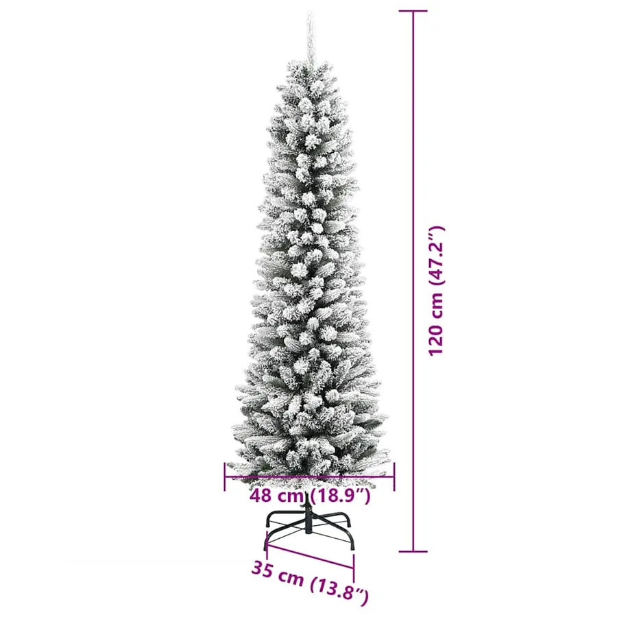 Sapin de Noël artificiel Blanc 120 cm PVC, métal et plastique - 20