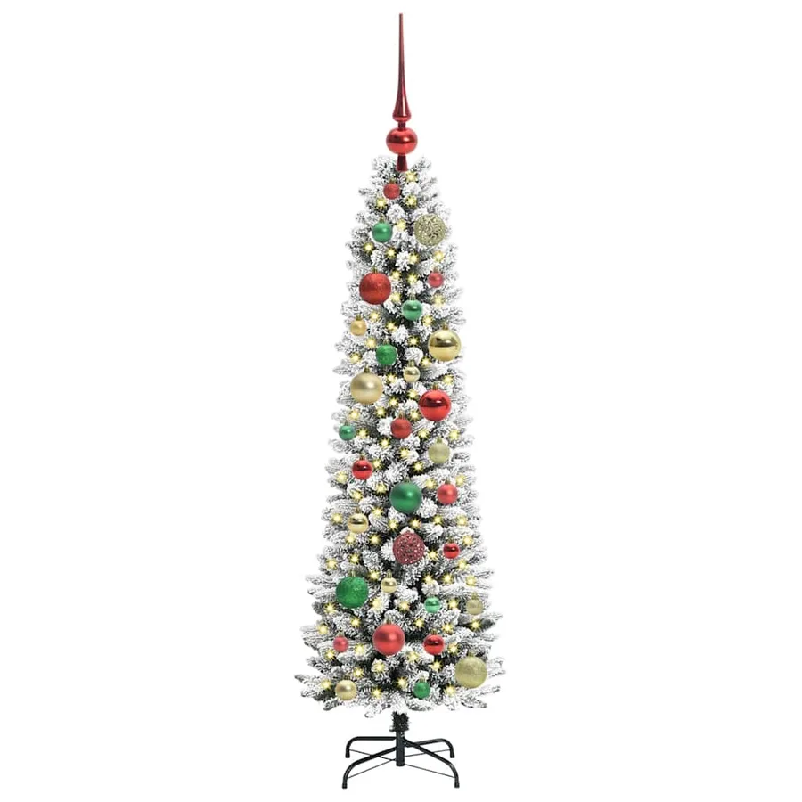 Sapin de Noël artificiel Blanc 120 cm PVC, métal et plastique - 3