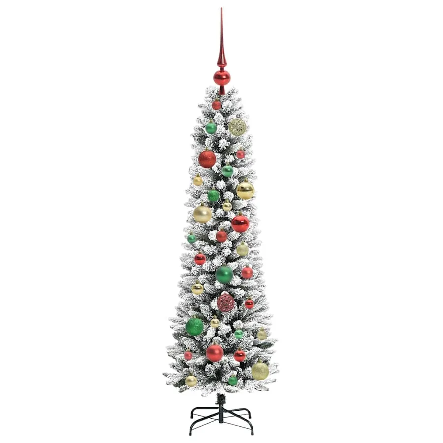 Sapin de Noël artificiel Blanc 120 cm PVC, métal et plastique - 6