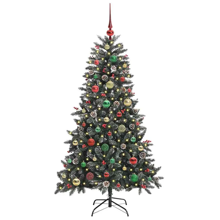 Sapin de Noël artificiel Vert 150 cm PVC, plastique et acier - 3