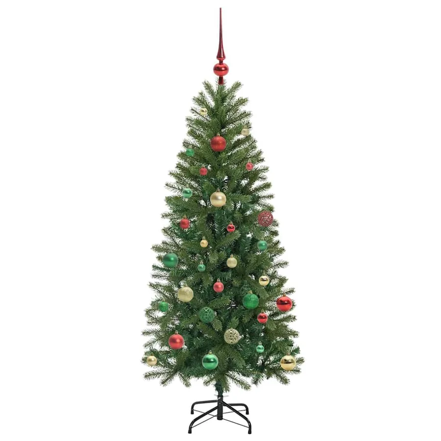 Sapin de Noël artificiel avec 150 LED Vert 150 cm PE et PVC - 6