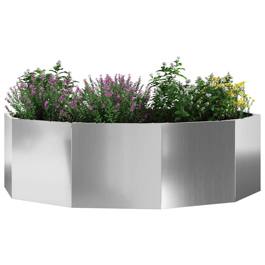 Jardinière Argent 120 x 120 x 35 cm Acier galvanisé - 3