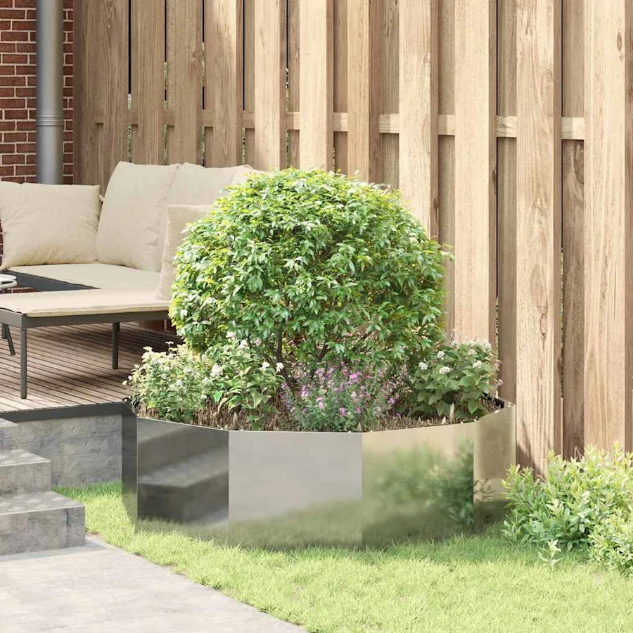 Jardinière Argent 120 x 120 x 35 cm Acier galvanisé - 4