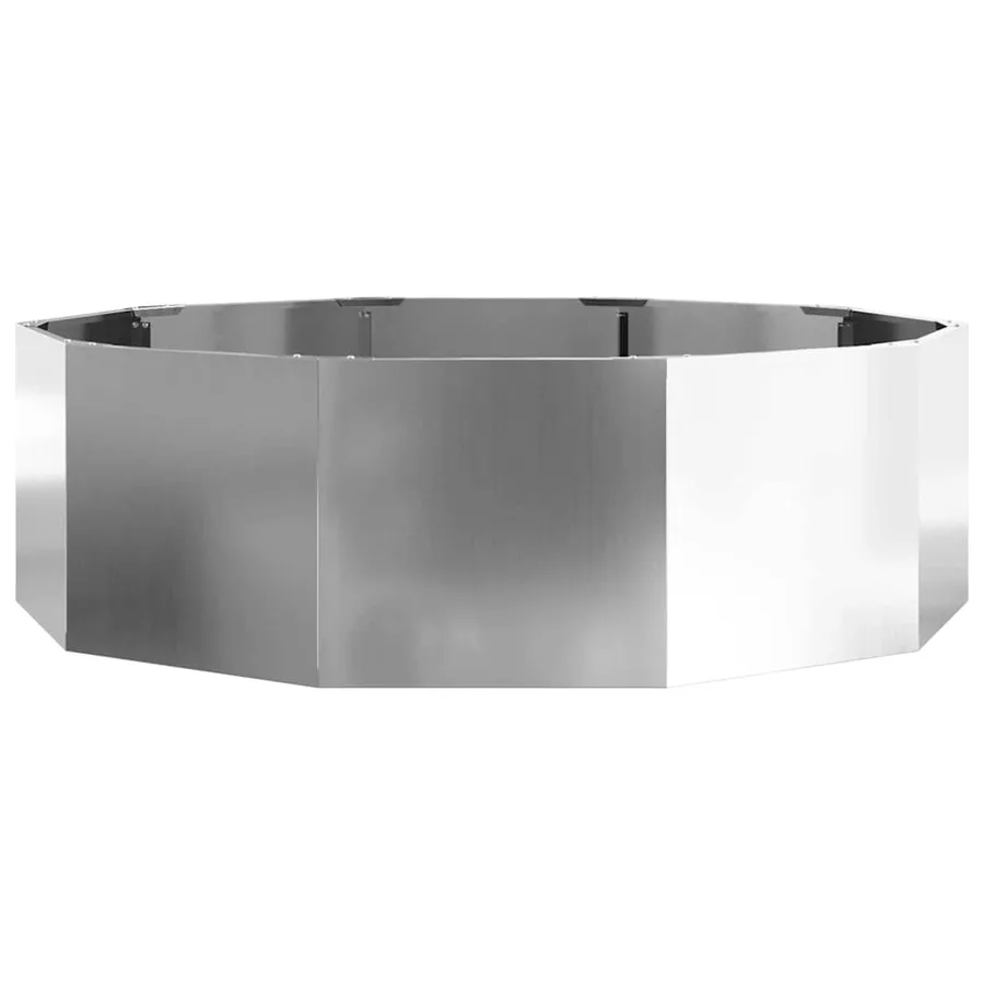 Jardinière Argent 120 x 120 x 35 cm Acier galvanisé - 5