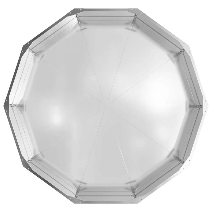 Jardinière Argent 120 x 120 x 35 cm Acier galvanisé - 6