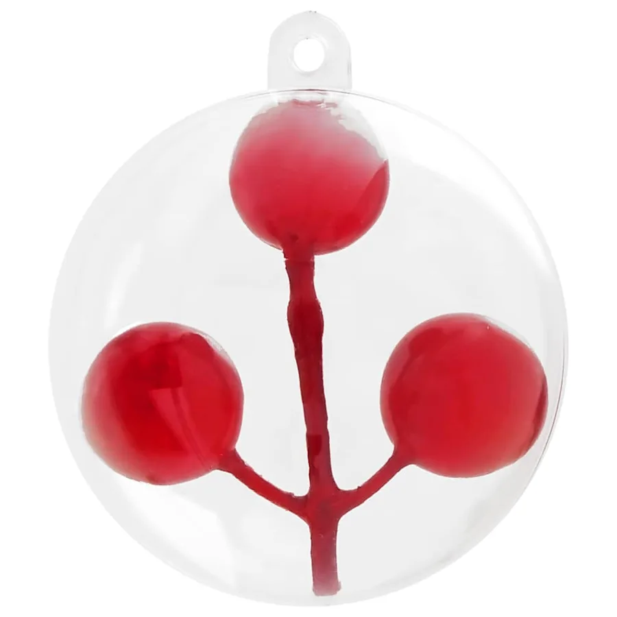 Ensemble de Boules de Noël 100 pcs Transparent Ø 8 cm - 3
