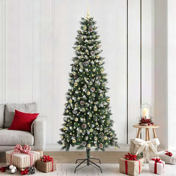 Sapin de Noël artificiel Vert 240 cm PVC, plastique et acier