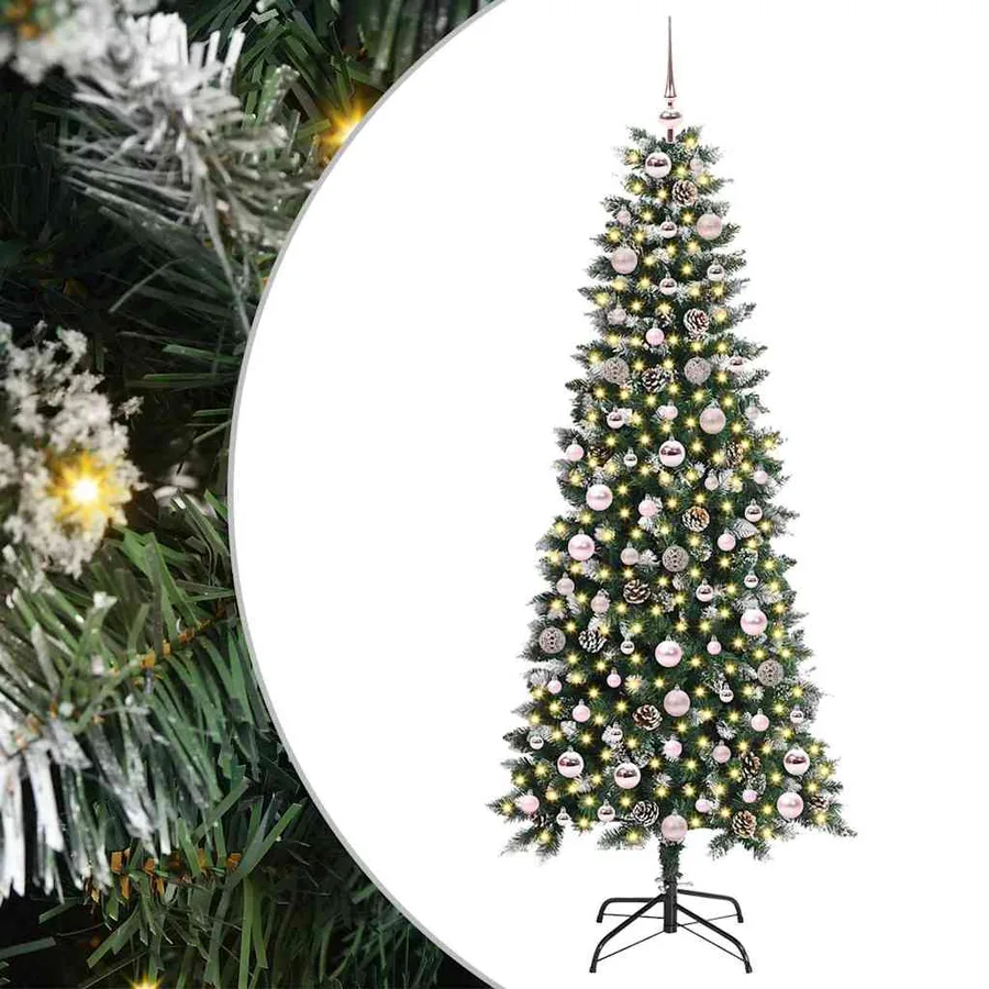 Sapin de Noël artificiel Vert 180 cm PVC, plastique et acier - 2