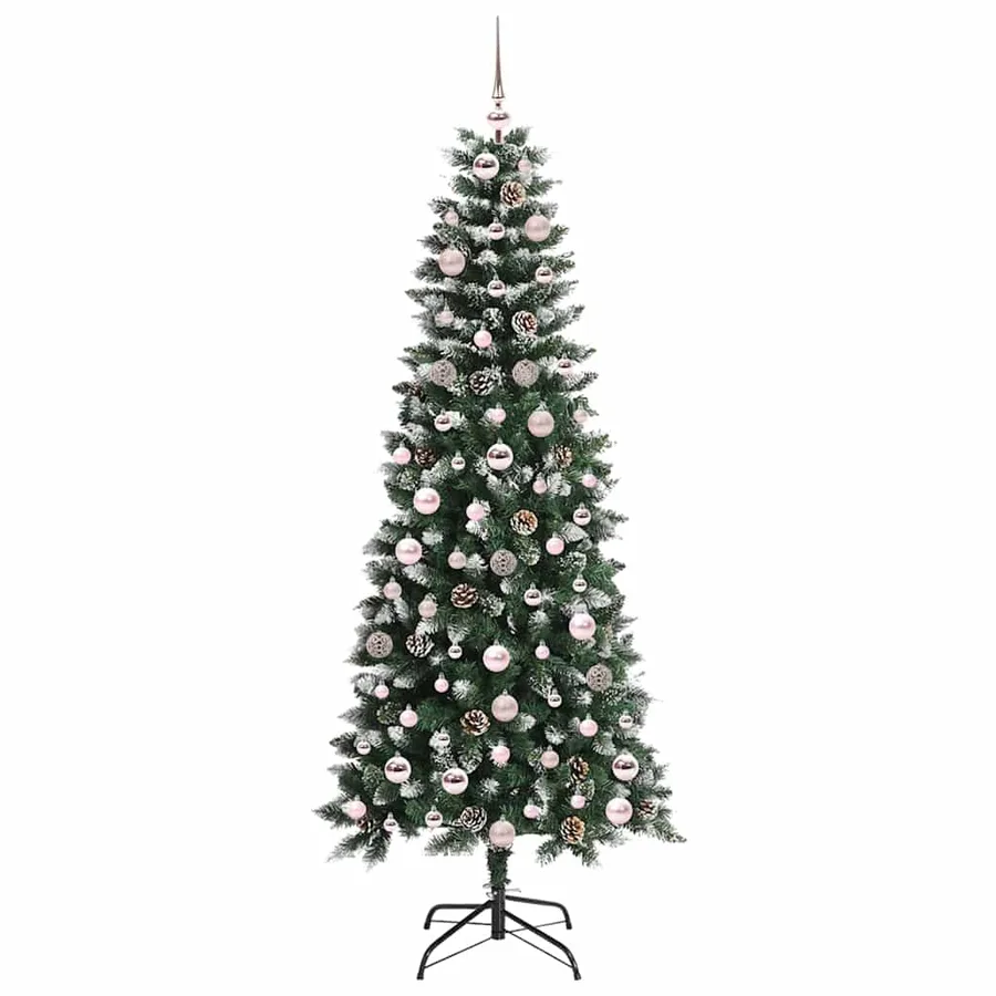 Sapin de Noël artificiel Vert 180 cm PVC, plastique et acier - 4