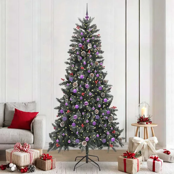 Sapin de Noël artificiel Vert 240 cm PVC, plastique et acier