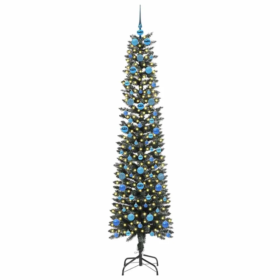 Sapin de Noël artificiel Vert 210 cm PVC, plastique et acier - 3
