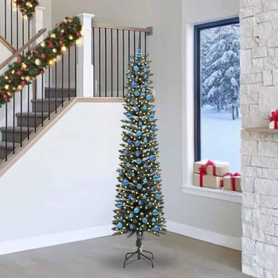 Sapin de Noël artificiel Vert 240 cm PVC, plastique et acier