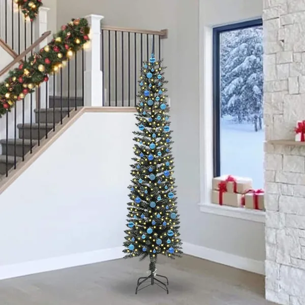 Sapin de Noël artificiel Vert 240 cm PVC, plastique et acier