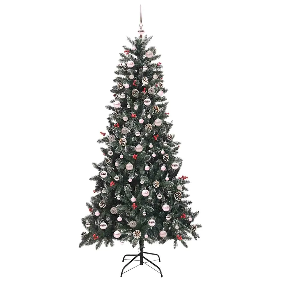 Sapin de Noël artificiel Vert 240 cm PVC, plastique et acier - 4