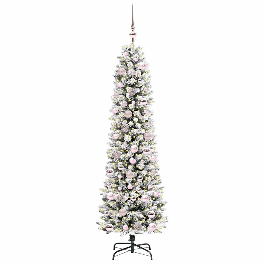 Sapin de Noël artificiel Blanc 180 cm PVC, métal et plastique - 3