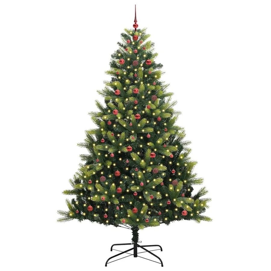 Arbre de Noël artificiel en silicone flexible 300 LEDs 240 cm - 3