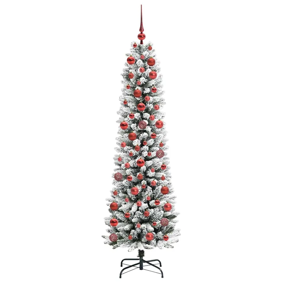Sapin de Noël artificiel Blanc 180 cm PVC, métal et plastique - 4