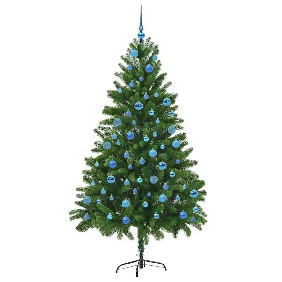 Sapin de Noël avec 300 LED avec support Vert 180 cm PE - 4