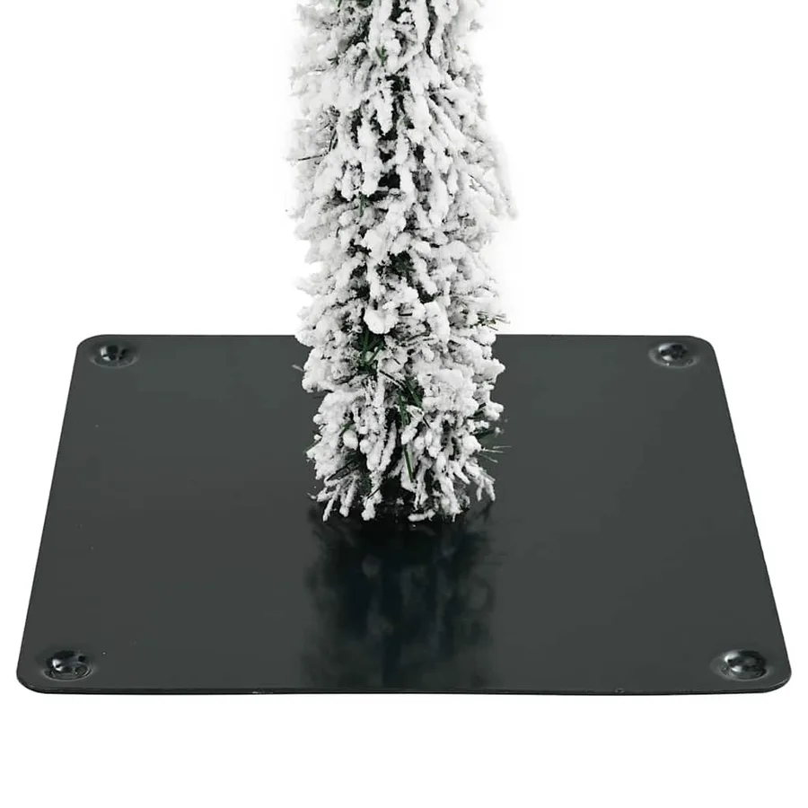 Sapin de Noël avec 300 LED Blanc 210 cm PE et Acier - 12