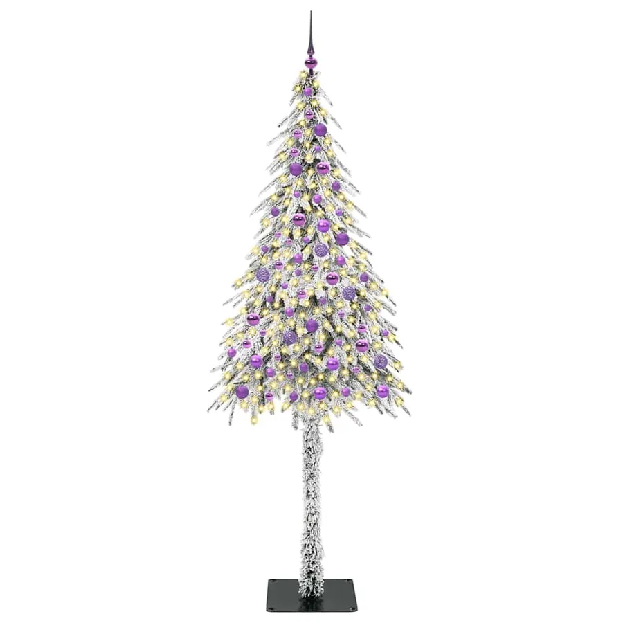 Sapin de Noël avec 300 LED Blanc 210 cm PE et Acier - 3