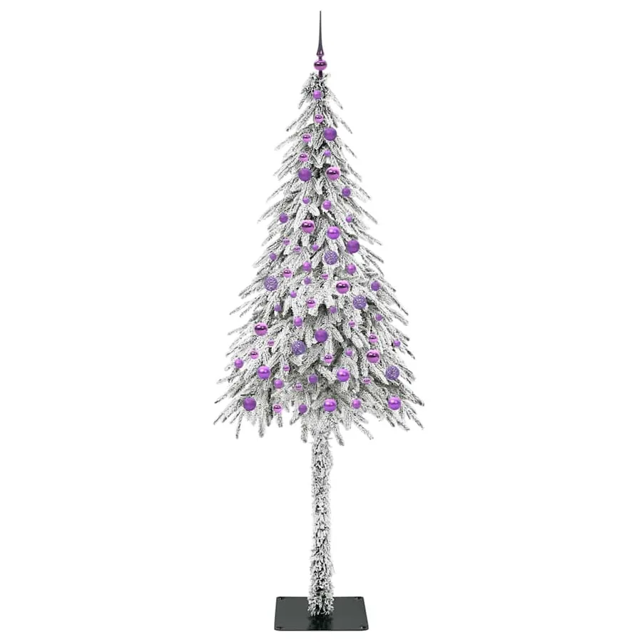Sapin de Noël avec 300 LED Blanc 210 cm PE et Acier - 4