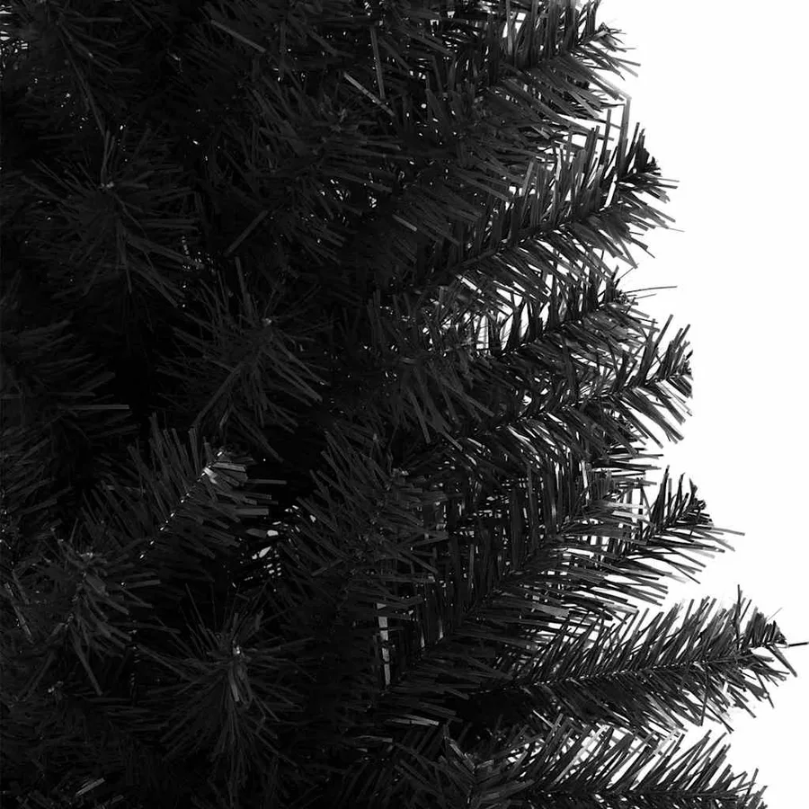 Sapin de Noël avec 300 LED avec support Noir 210 cm PVC - 10