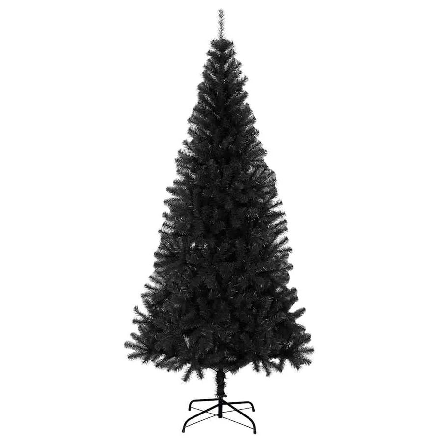 Sapin de Noël avec 300 LED avec support Noir 210 cm PVC - 5