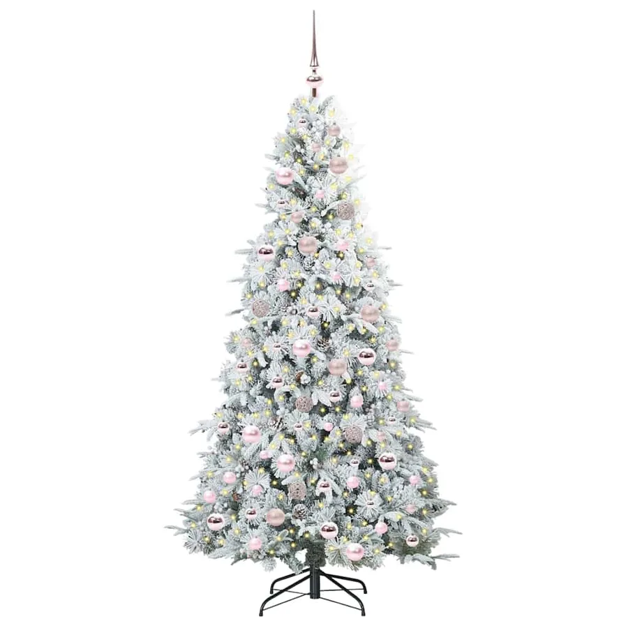 Sapin de Noël Artificiel à Branches Articulées Blanc 180 cm - 3