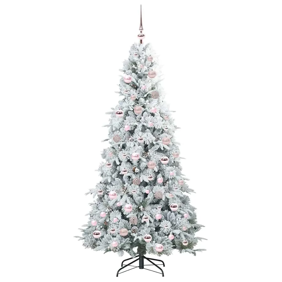 Sapin de Noël Artificiel à Branches Articulées Blanc 180 cm - 4