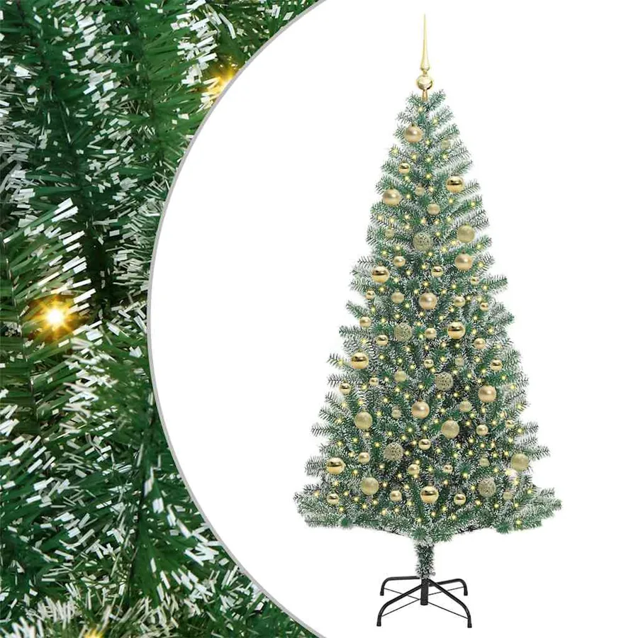 Arbre de Noël artificiel floconné de neige avec lumière LED - 2