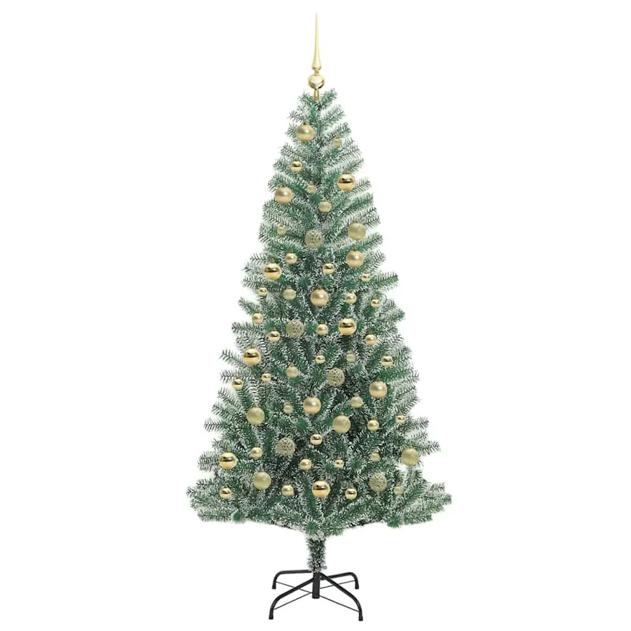 Arbre de Noël artificiel floconné de neige avec lumière LED - 4