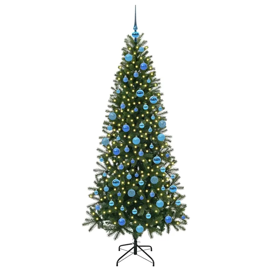 Sapin de Noël artificiel avec 300 LED Vert 180 cm PE et PVC - 3