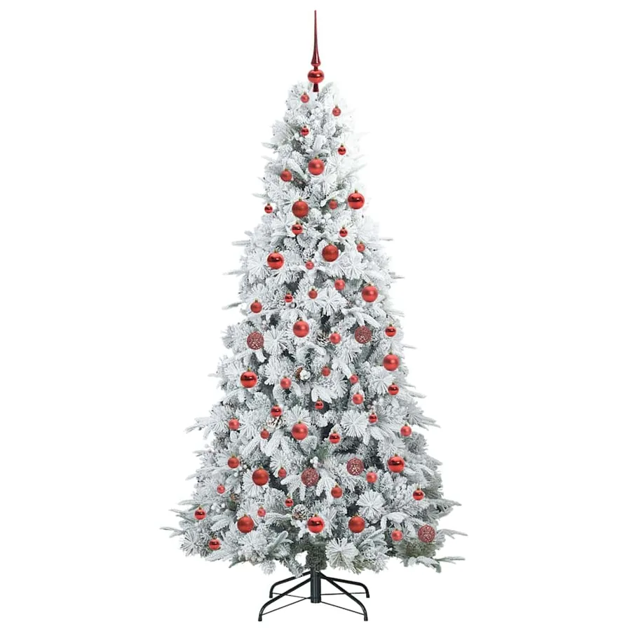 Sapin de Noël Artificiel à Branches Articulées Blanc 180 cm - 4