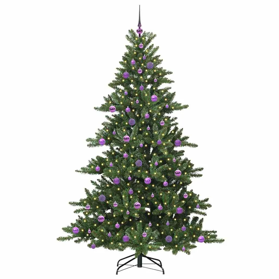 Sapin de Noël Artificiel à Branches Articulées Vert 210 cm - 3