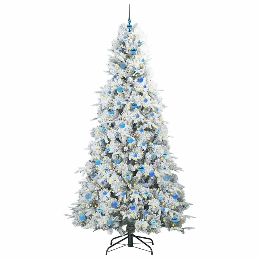 Sapin de Noël Artificiel à Branches Articulées Blanc 240 cm - 3
