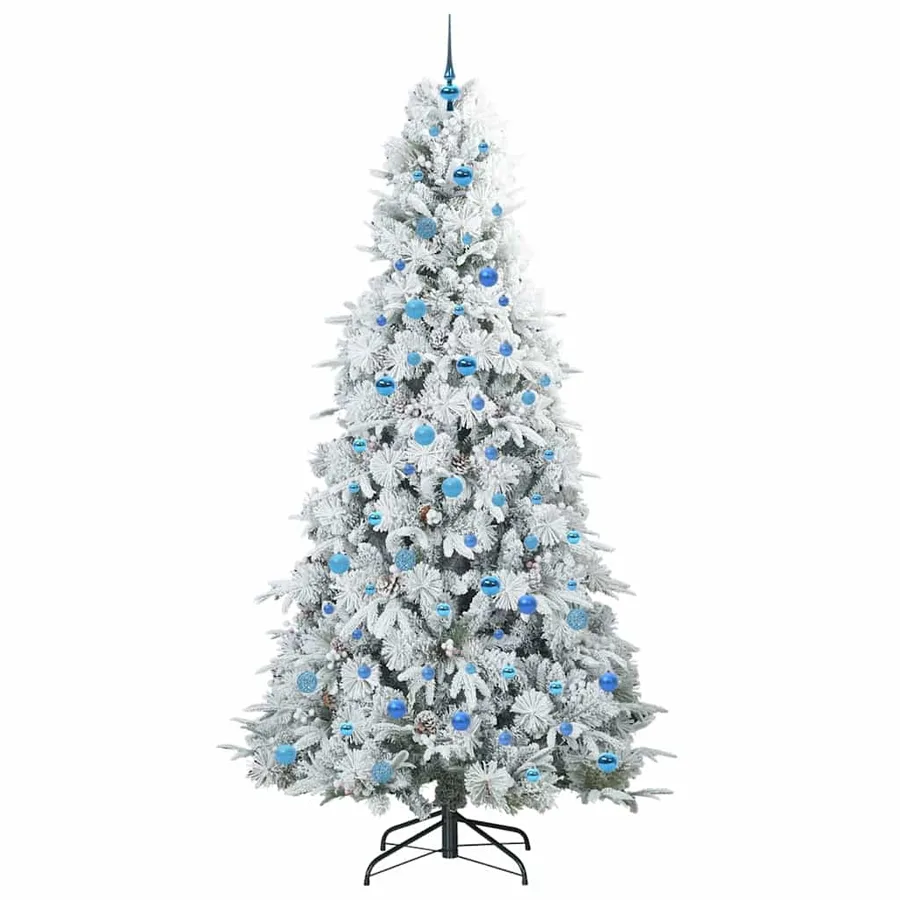 Sapin de Noël Artificiel à Branches Articulées Blanc 240 cm - 4
