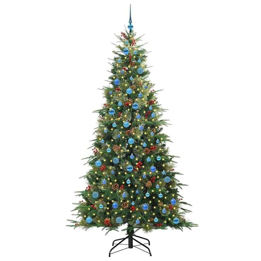 Sapin de Noël Artificiel à Branches Articulées Vert 240 cm - 3